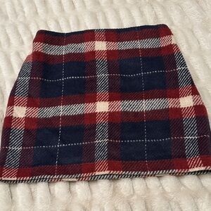 The Workshop small Plaid Red and Blue Women's Skirt. Like new